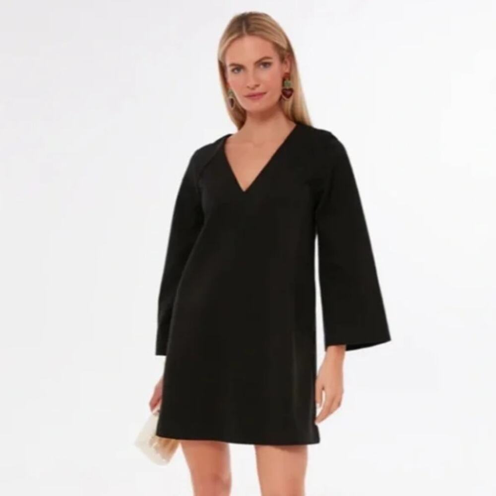 TUCKERNUCK x POMANDER PLACE Audrey Mini Dress Black Sz S $168 {NN54}